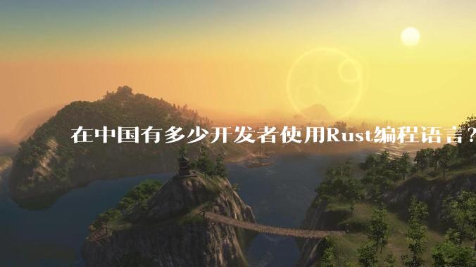 在中国有多少开发者使用Rust编程语言？
